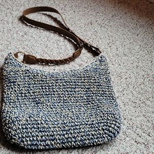 Straw shoulder bag